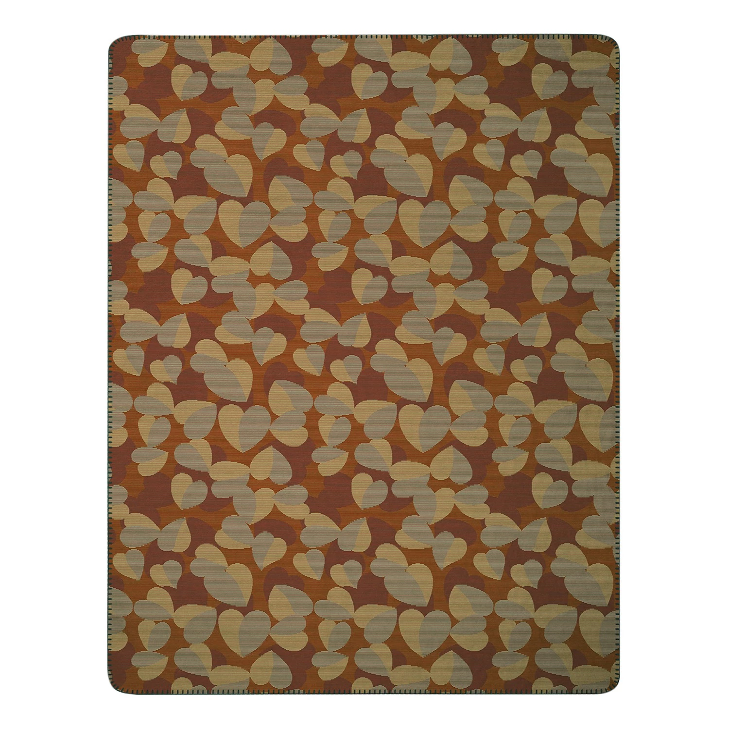 ELLE DECORATION Plaid Flowers - Tissu mélangé - Marron 3 ELLE DECORATION Plaid Flowers - Tissu mélangé - Marron