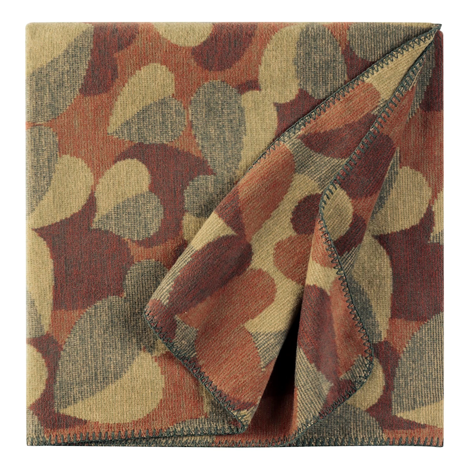 ELLE DECORATION Plaid Flowers - Tissu mélangé - Marron 5 ELLE DECORATION Plaid Flowers - Tissu mélangé - Marron – Image 3