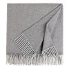 ELLE DECORATION Plaid Gambit - Laine / Cachemire - Gris -France Couvertures Soldes Boutique 1000317759 211228 15505800028 IMAGE P000000001000317759