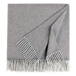 ELLE DECORATION Plaid Gambit - Laine / Cachemire - Gris