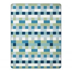 Biederlack Plaid Swimming Pool - Tissu mélangé - Bleu