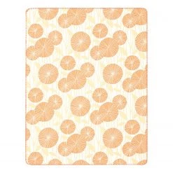 Biederlack Plaid Flower Meadow - Tissu mélangé - Orange