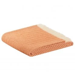 Biederlack Plaid Boras - Tissu mélangé - Orange