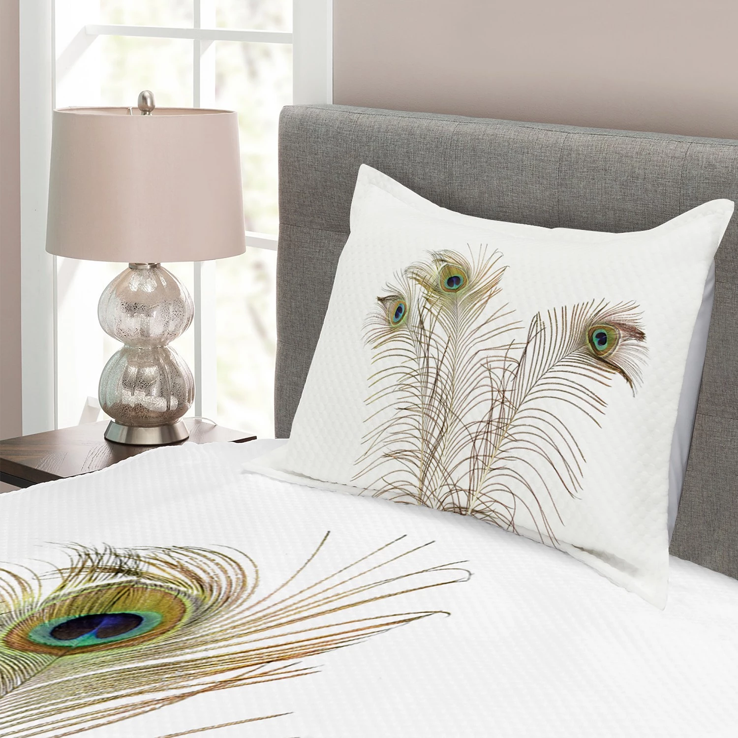 Twentyfour Couvre-lit Turquoise - Polyester - Turquoise / Marron - 170 x 220 cm 6 Twentyfour Couvre-lit Turquoise - Polyester - Turquoise / Marron - 170 x 220 cm – Image 4