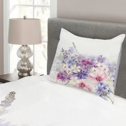 Twentyfour Couvre-lit Fleurs - Polyester - Rose / Violet - 170 x 220 cm -France Couvertures Soldes Boutique 1000326916 220121 12323500040 DETAILS P000000001000326916