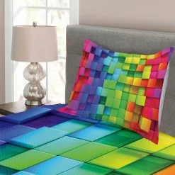 Twentyfour Couvre-lit Rainbow Color - Polyester - Multicolore - 170 x 220 cm -France Couvertures Soldes Boutique 1000326925 220121 1232370040 DETAILS P000000001000326925