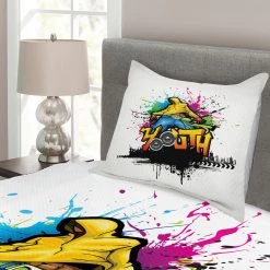 Twentyfour Couvre-lit Hip Hop - Polyester - Multicolore - 170 x 220 cm -France Couvertures Soldes Boutique 1000326955 220121 1232430040 DETAILS P000000001000326955