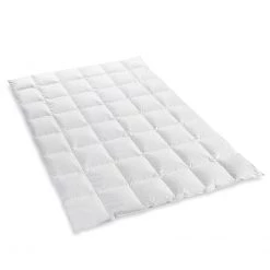 Kauffmann Couette 4 saisons Home Classic Medium - Coton / Duvet - Blanc - 155 x 220 cm