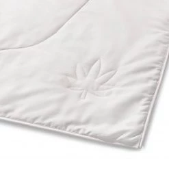 Kauffmann Couette hiver Home Chanvre - Coton / Chanvre - Blanc - 155 x 220 cm -France Couvertures Soldes Boutique 1000340130 220315 040 DETAILS P000000001000340130