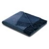 Biederlack Plaid Cashmere I - Laine / Cachemire - Bleu jean - 130 x 170 cm -France Couvertures Soldes Boutique 1000342514 220503 010 IMAGE P000000001000342514