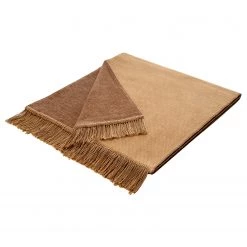 Biederlack Plaid Salt & Pepper - Tissu mélangé - Camel