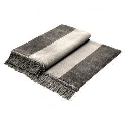 Biederlack Plaid Salt & Pepper II - Tissu mélangé - Argenté