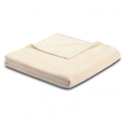 Biederlack Plaid Soft & Cover - Polyester - Crème