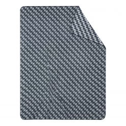 Biederlack Plaid Recover Reflection - Coton / Polyester - Bleu