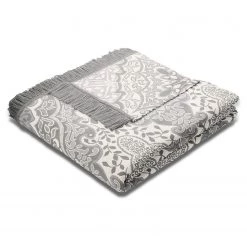 Biederlack Plaid Lace - Tissu mélangé - Gris