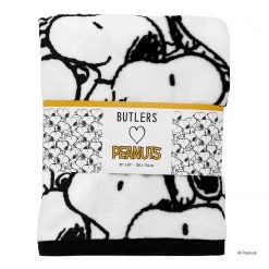 Butlers Plaid PEANUTS Snoopy Allover - Polyester - Noir / Blanc