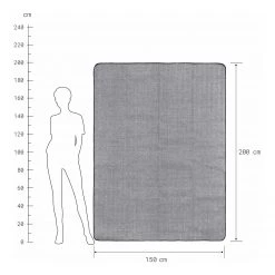 Butlers Nappe pique-nique WANDERLUST - Polyacrylique / Polyester - Noir -France Couvertures Soldes Boutique 1000343696 220401 500 SKETCH DETAILS P000000001000343696 sketch