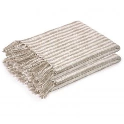 Twentyfour Plaids Carola (lot de 2) - Coton - Marron