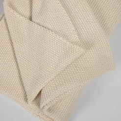 Twentyfour Plaid Saian I - Coton - Beige -France Couvertures Soldes Boutique 1000352248 220609 030 DETAILS P000000001000352248