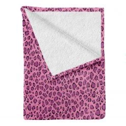 Twentyfour Plaid Safari - Polyester - Rose vif - 175 x 230 cm