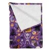 Twentyfour Plaid Halloween - Polyester - Violet / Orange - 125 x 175 cm -France Couvertures Soldes Boutique 1000358744 220621 010 IMAGE P000000001000358744