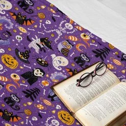 Twentyfour Plaid Halloween - Polyester - Violet / Orange - 125 x 175 cm -France Couvertures Soldes Boutique 1000358744 220621 022 MOOD DETAILS P000000001000358744 mood