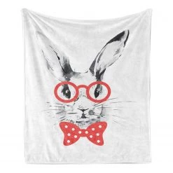 Twentyfour Plaid Lapin - 125 x 175 cm -France Couvertures Soldes Boutique 1000358749 220621 030 DETAILS P000000001000358749