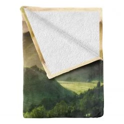 Twentyfour Plaid Scenic Sommer - Polyester - Vert - 125 x 175 cm