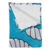 Twentyfour Plaid Eau - Polyester - Bleu / Blanc - 125 x 175 cm -France Couvertures Soldes Boutique 1000358762 220621 010 IMAGE P000000001000358762