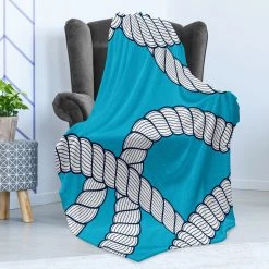 Twentyfour Plaid Eau - Polyester - Bleu / Blanc - 125 x 175 cm -France Couvertures Soldes Boutique 1000358762 220621 021 MOOD DETAILS P000000001000358762 mood