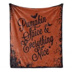 Twentyfour Plaid Potiron - Polyester - Cannelle / Châtaigne - 125 x 175 cm -France Couvertures Soldes Boutique 1000358765 220621 030 DETAILS P000000001000358765