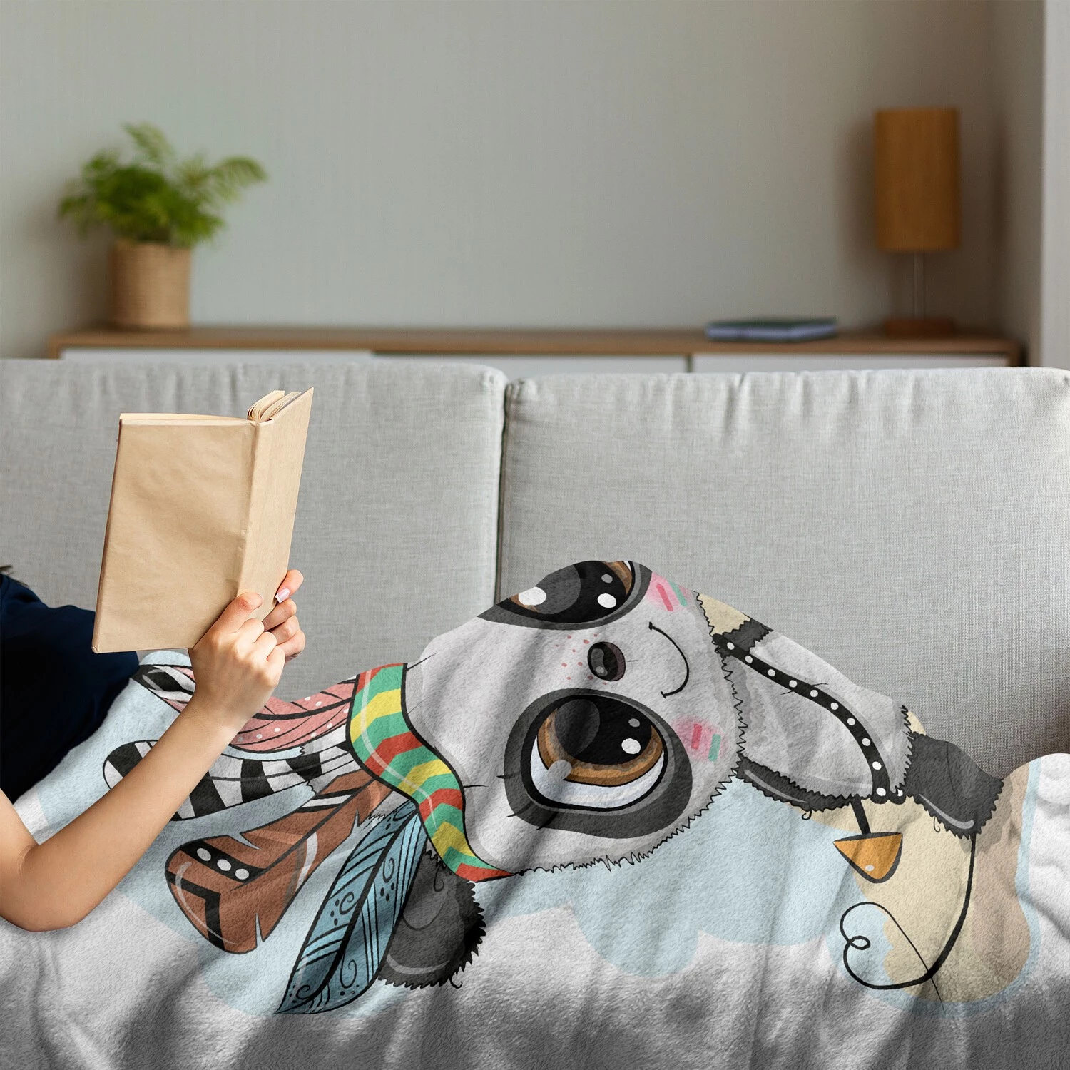 Twentyfour Plaid Sauvage - Polyester - Multicolore - 175 x 230 cm 4 Twentyfour Plaid Sauvage - Polyester - Multicolore - 175 x 230 cm – Image 2