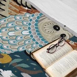 Twentyfour Plaid Chouette I - Polyester - Multicolore / Gris - 125 x 175 cm -France Couvertures Soldes Boutique 1000358769 220621 022 MOOD DETAILS P000000001000358769 mood