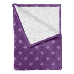 Twentyfour Plaid Star - Polyester - Violet / Mauve - 175 x 230 cm