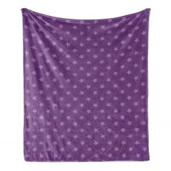 Twentyfour Plaid Star - Polyester - Violet / Mauve - 175 x 230 cm -France Couvertures Soldes Boutique 1000358774 220621 030 DETAILS P000000001000358774
