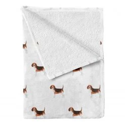 Twentyfour Plaid Beagle - Polyester - Marron / Rubis - 125 x 175 cm