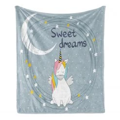 Twentyfour Plaid Magic Moon - Polyester - Bleu / Gris - 175 x 230 cm -France Couvertures Soldes Boutique 1000358790 220621 030 DETAILS P000000001000358790