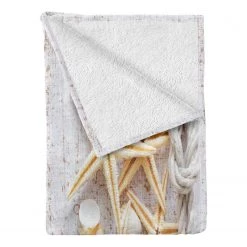 Twentyfour Plaid Océan - Polyester - Ivoire - 175 x 230 cm