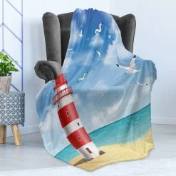 Twentyfour Plaid Rivage II - Polyester - Bleu - 175 x 230 cm -France Couvertures Soldes Boutique 1000358806 220621 021 MOOD DETAILS P000000001000358806 mood