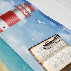 Twentyfour Plaid Rivage II - Polyester - Bleu - 175 x 230 cm -France Couvertures Soldes Boutique 1000358806 220621 022 MOOD DETAILS P000000001000358806 mood