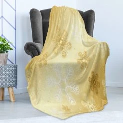 Twentyfour Plaid Noël - Polyester - Sable / Blanc - 175 x 230 cm -France Couvertures Soldes Boutique 1000358807 220621 021 MOOD DETAILS P000000001000358807 mood