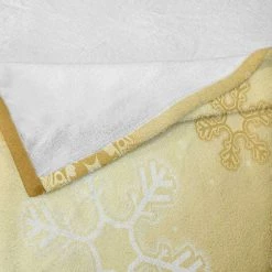 Twentyfour Plaid Noël - Polyester - Sable / Blanc - 175 x 230 cm -France Couvertures Soldes Boutique 1000358807 220621 040 DETAILS P000000001000358807