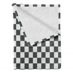 Twentyfour Plaid Tartan II - Polyester - Gris / Blanc - 125 x 175 cm