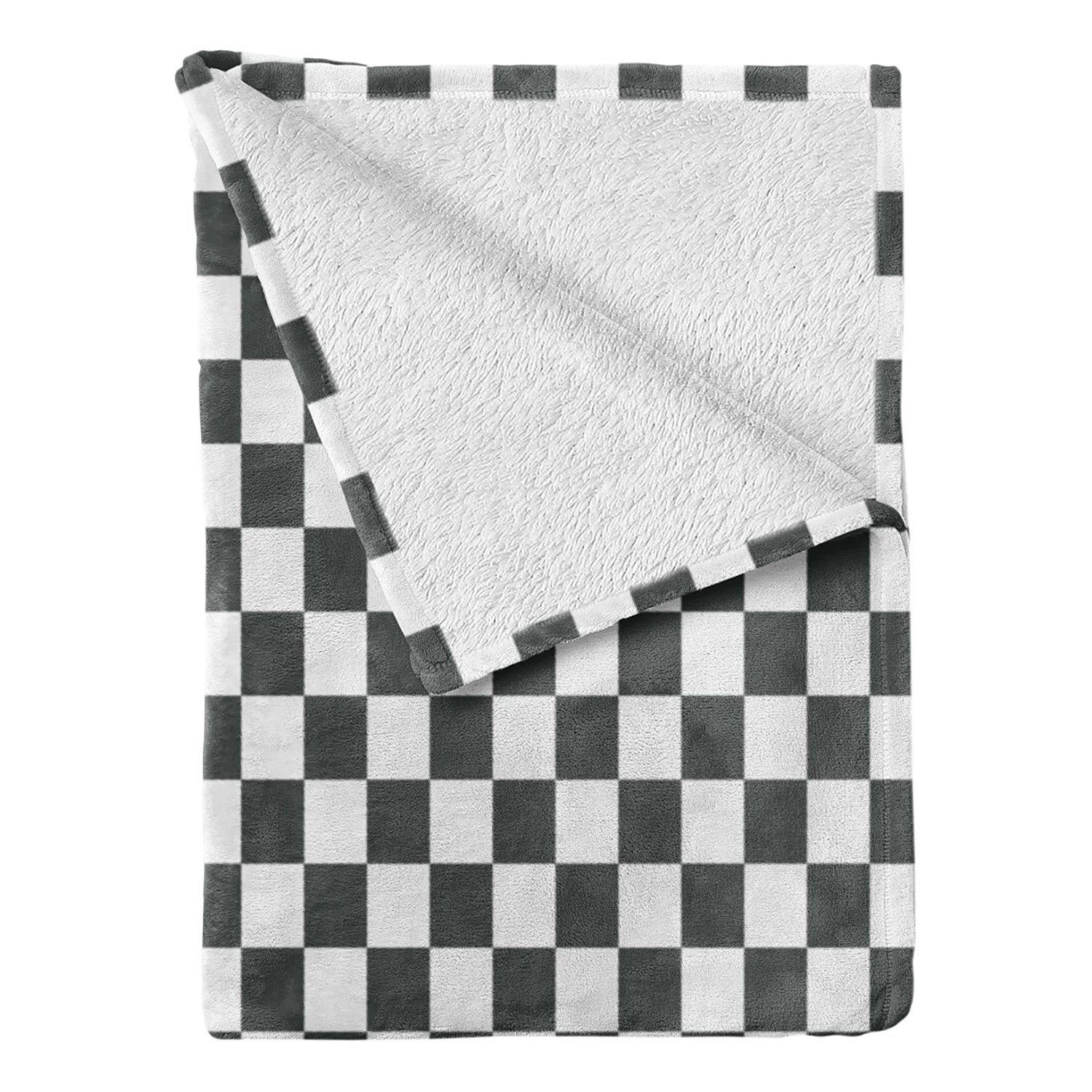 Twentyfour Plaid Tartan II - Polyester - Gris / Blanc - 125 x 175 cm 3 Twentyfour Plaid Tartan II - Polyester - Gris / Blanc - 125 x 175 cm