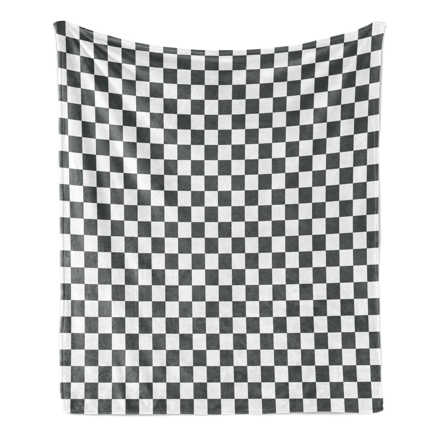 Twentyfour Plaid Tartan II - Polyester - Gris / Blanc - 125 x 175 cm 7 Twentyfour Plaid Tartan II - Polyester - Gris / Blanc - 125 x 175 cm – Image 5