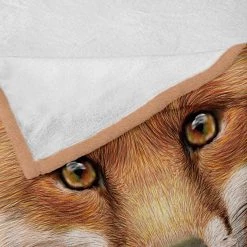 Twentyfour Plaid Renard - Polyester - Marron / Orange - 175 x 230 cm -France Couvertures Soldes Boutique 1000358820 220621 040 DETAILS P000000001000358820