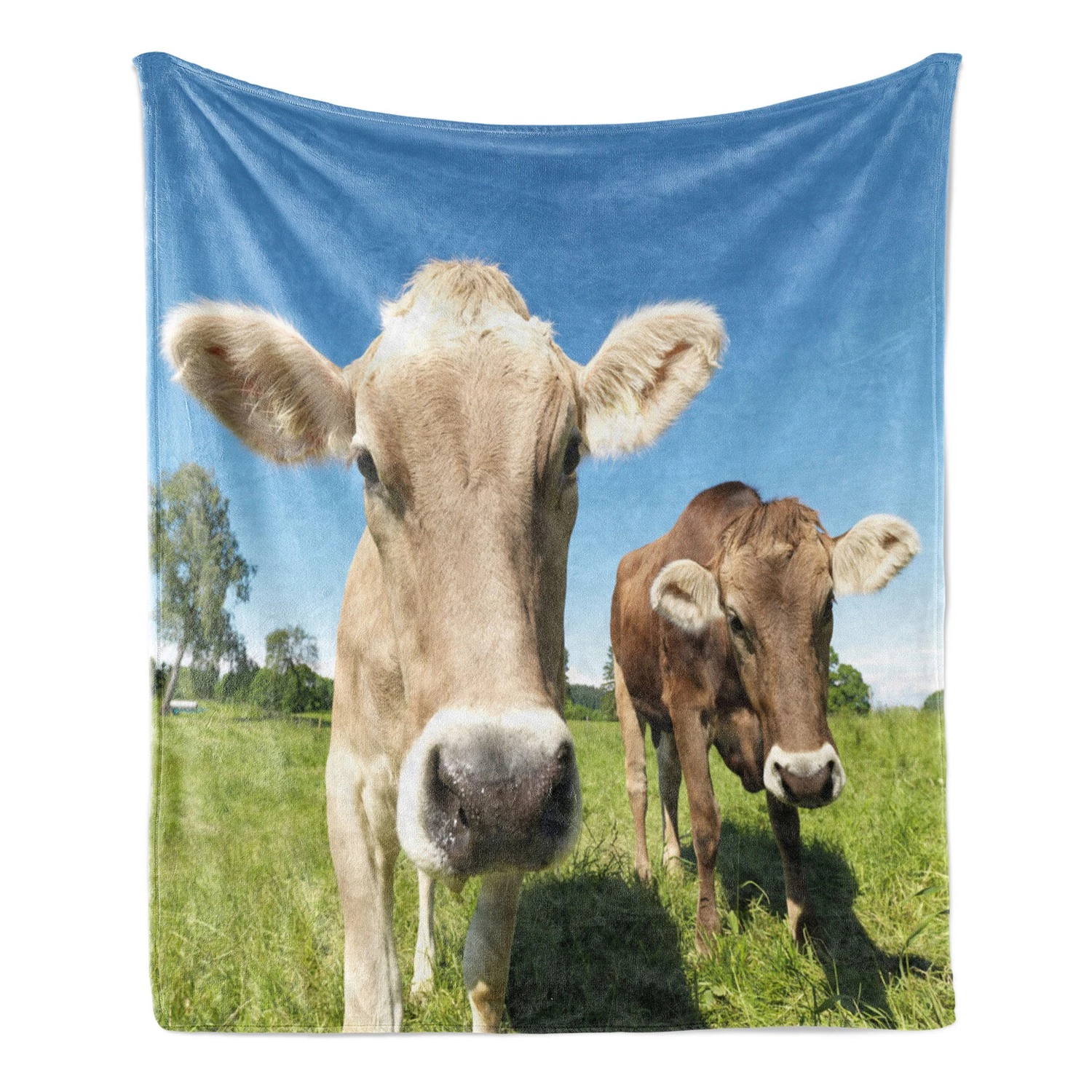 Twentyfour Plaid Ferme - Polyester - Vert pomme / Brun - 125 x 175 cm 7 Twentyfour Plaid Ferme - Polyester - Vert pomme / Brun - 125 x 175 cm – Image 5