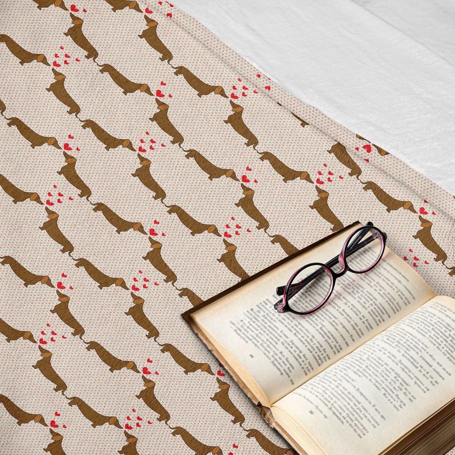 Twentyfour Plaid Teckel I - Polyester - Chocolat / Vermillon - 125 x 175 cm 6 Twentyfour Plaid Teckel I - Polyester - Chocolat / Vermillon - 125 x 175 cm – Image 4