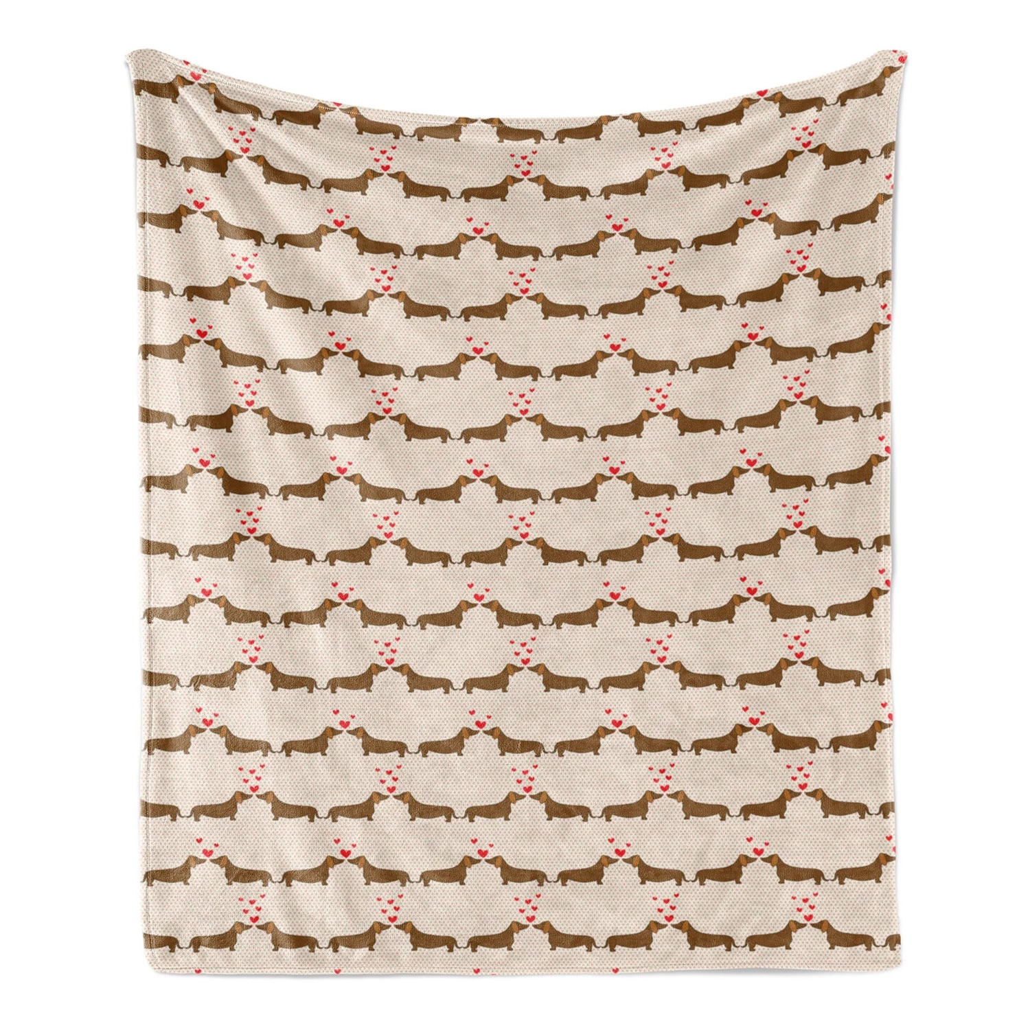 Twentyfour Plaid Teckel I - Polyester - Chocolat / Vermillon - 125 x 175 cm 7 Twentyfour Plaid Teckel I - Polyester - Chocolat / Vermillon - 125 x 175 cm – Image 5