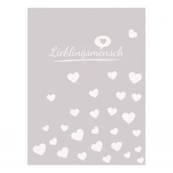 Magma-Heimtex Plaid Lieblingsmensch - Tissu - Beige clair